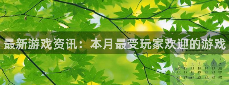 长征娱乐注册平台：最新游戏资讯：本月最受玩家欢迎的游戏