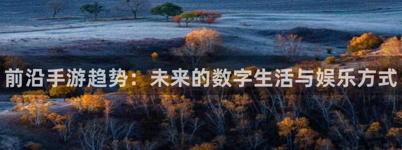长征娱乐网页登录入口：前沿手游趋势：未来的数字生活与娱乐方式